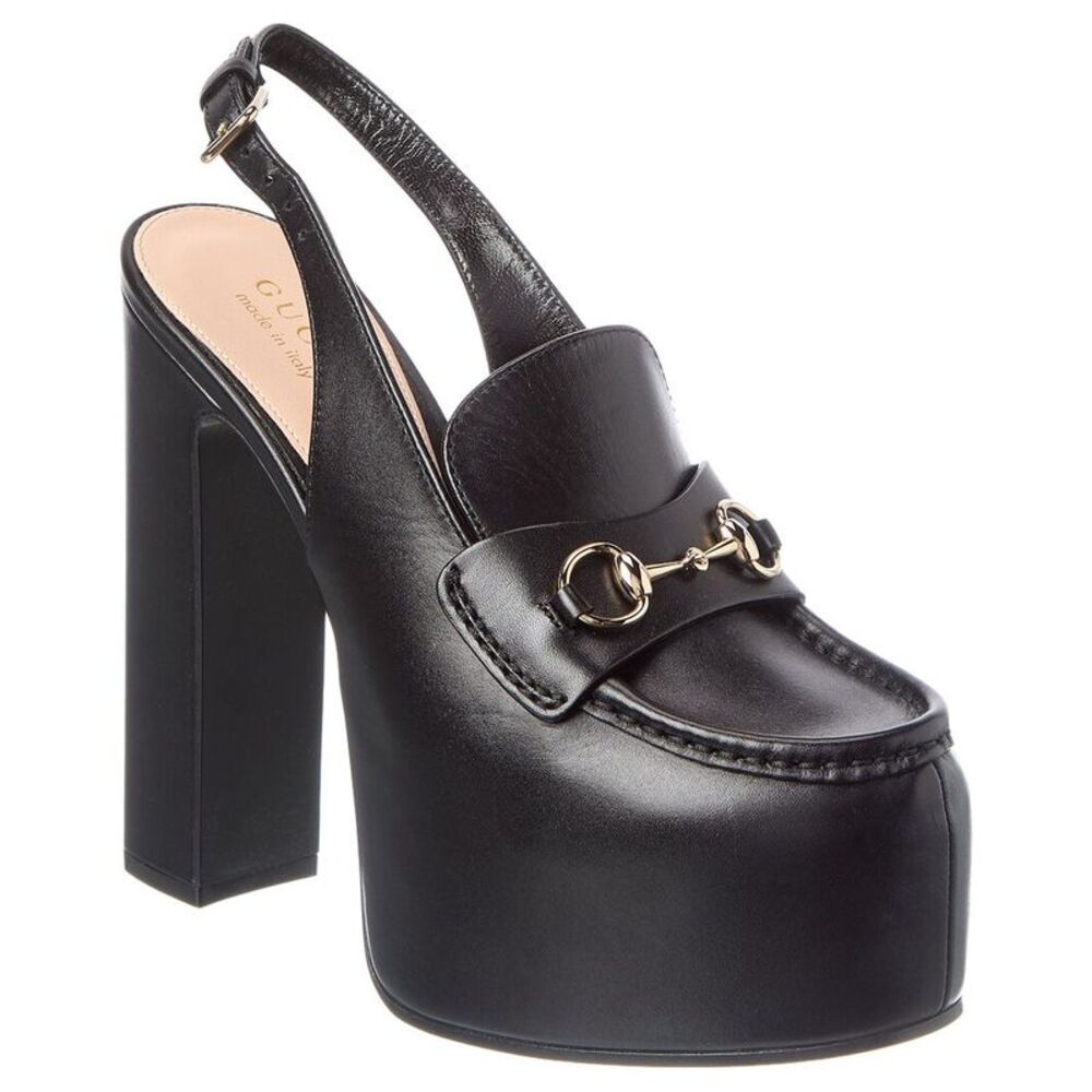 Gucci Horsebit Leather Pump, Black